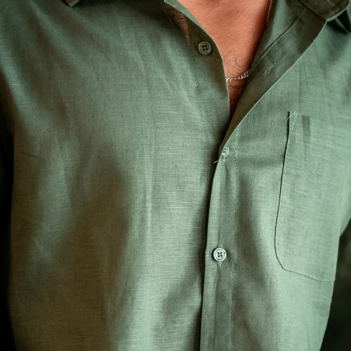 Men’s Linen Dress Shirt®