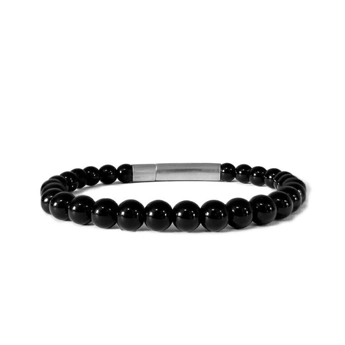 Onyx Natural Stone Bracelet – Obsidian