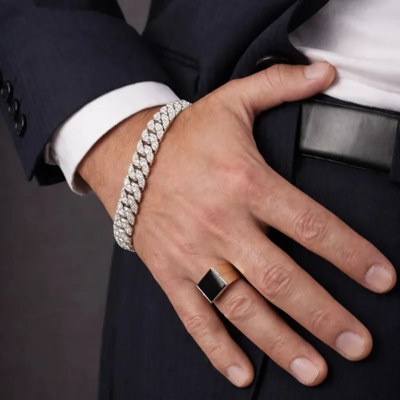 Monarch Iced Cuban Pavé Bracelet
