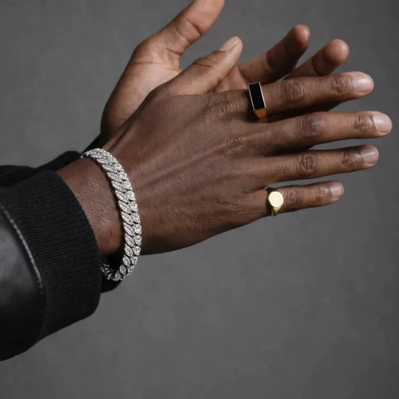 Monarch Iced Cuban Pavé Bracelet