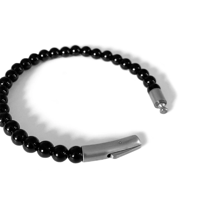 Onyx Natural Stone Bracelet – Obsidian