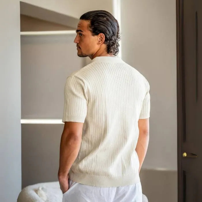 Firenze® Ribbed Polo Knit