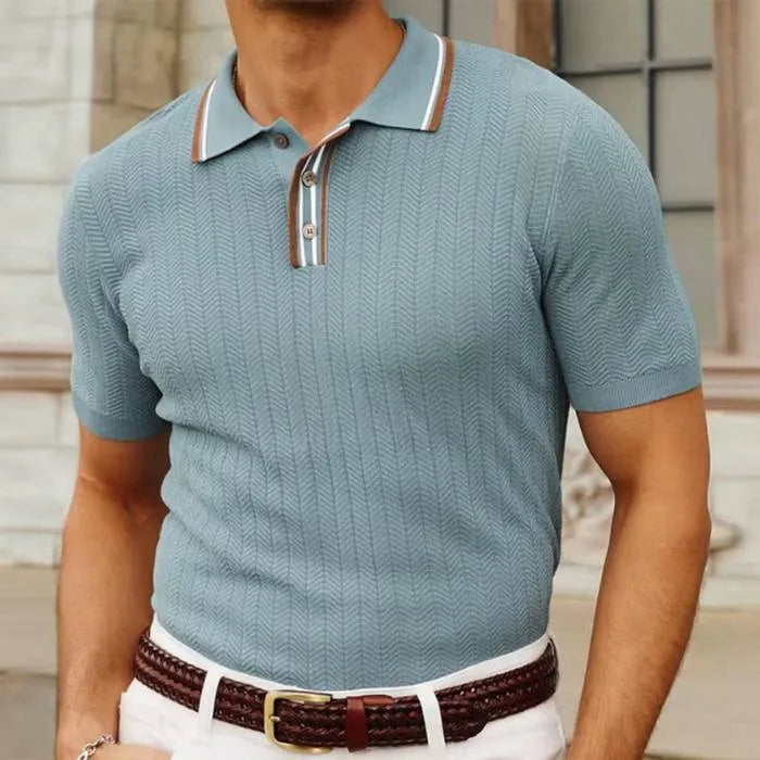 Milano® Ribbed Polo Knit