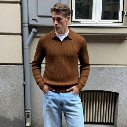 Polo da Uomo a Coste Manica Lunga Verona®