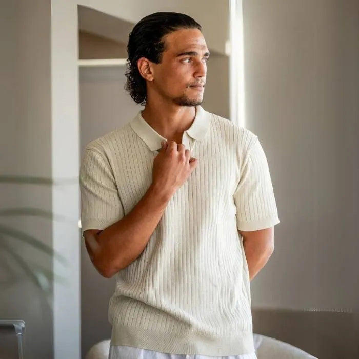 Firenze® Ribbed Polo Knit