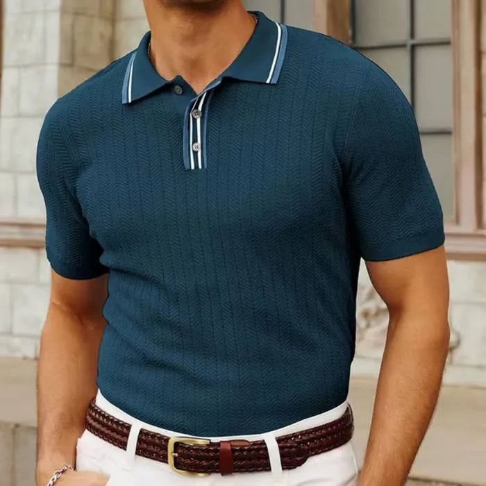Milano® Ribbed Polo Knit