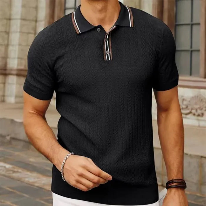 Milano® Ribbed Polo Knit