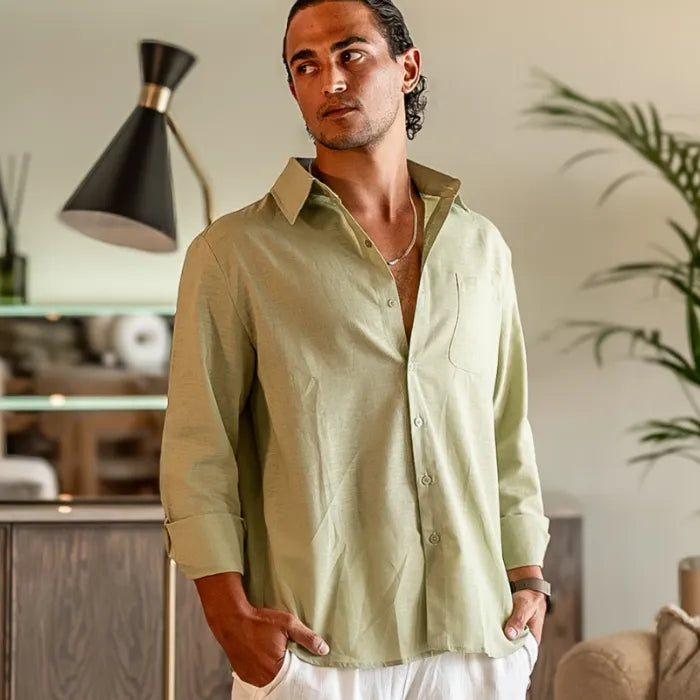 Men’s Linen Dress Shirt®