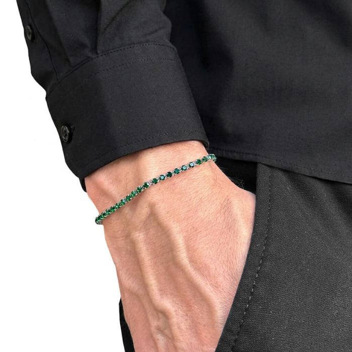 925 Sterling Silver Verdant Zirconia Bracelet