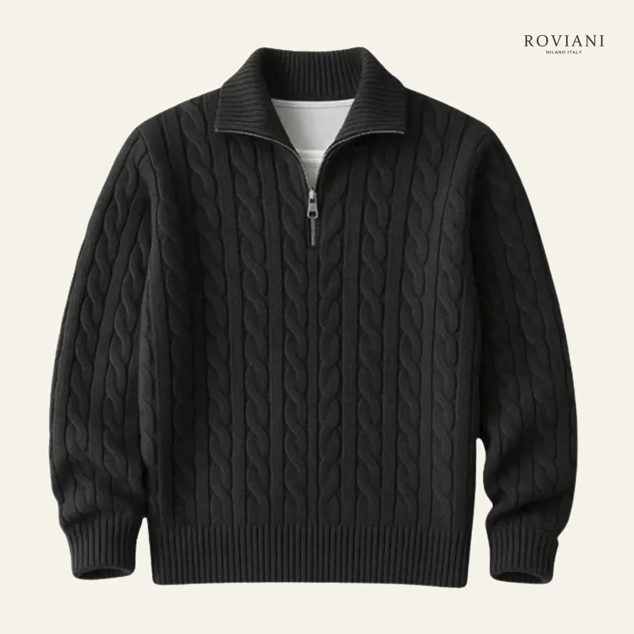 Maglione da Uomo Fontaine con Zip e Collo Alto®