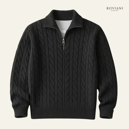 Maglione da Uomo Fontaine con Zip e Collo Alto®