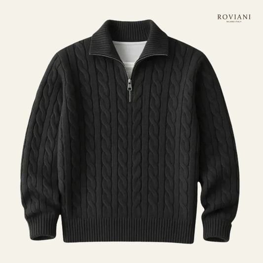 Maglione da Uomo Fontaine con Zip e Collo Alto®