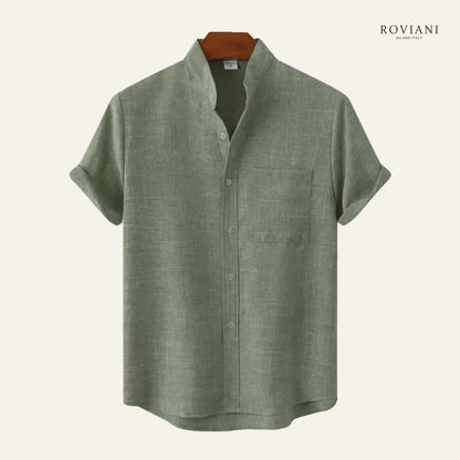 Camicia Maschile con Colletto alla Coreana®