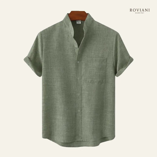 Camicia Maschile con Colletto alla Coreana®