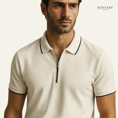 Maglia polo con zip Milano OldMoney®