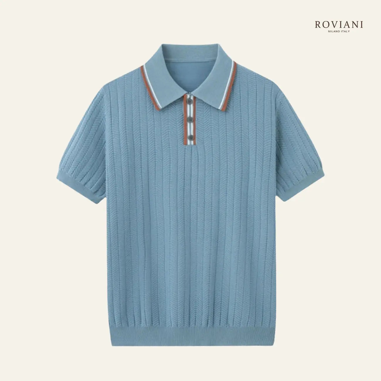 Maglia polo a costine Milano®