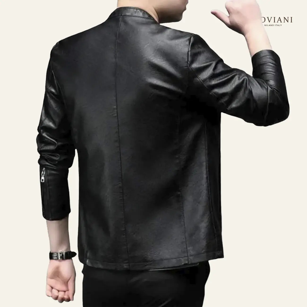 Renzo® Men’s Leather Jacket