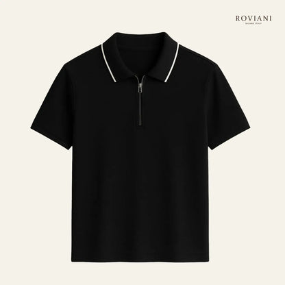 Maglia polo con zip Milano OldMoney®