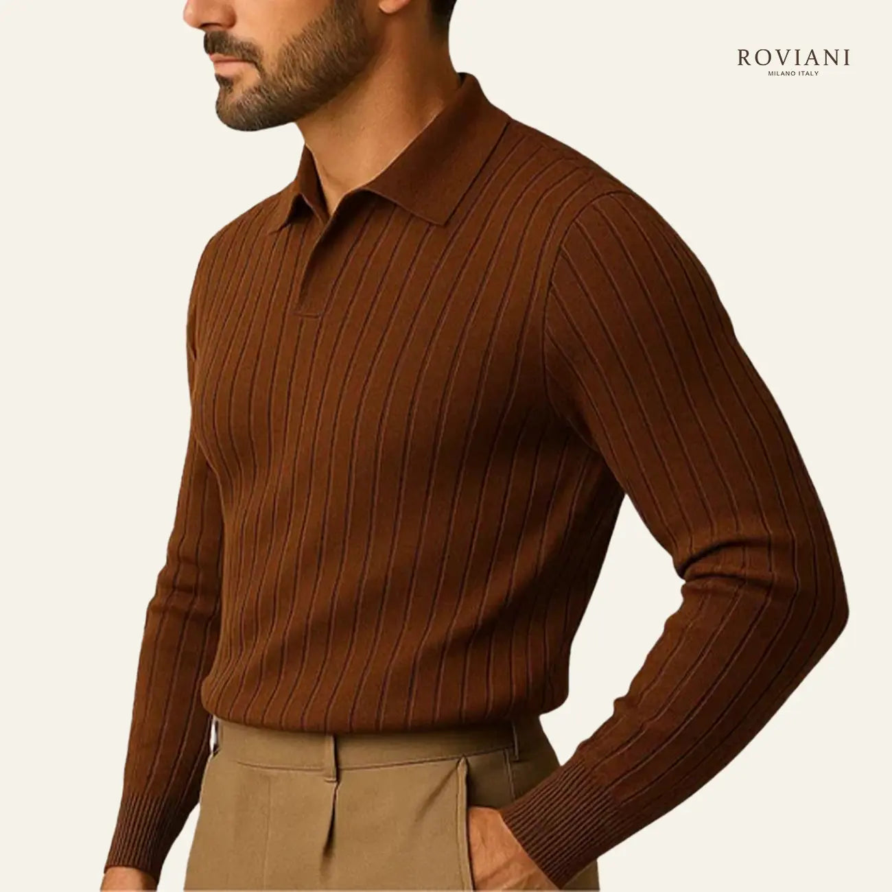 Polo da Uomo a Coste Manica Lunga Verona®