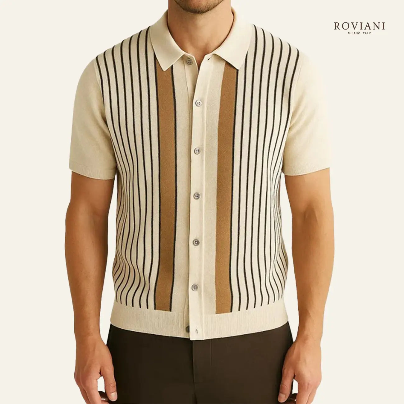 Maglia polo in maglia a righe Montelle®