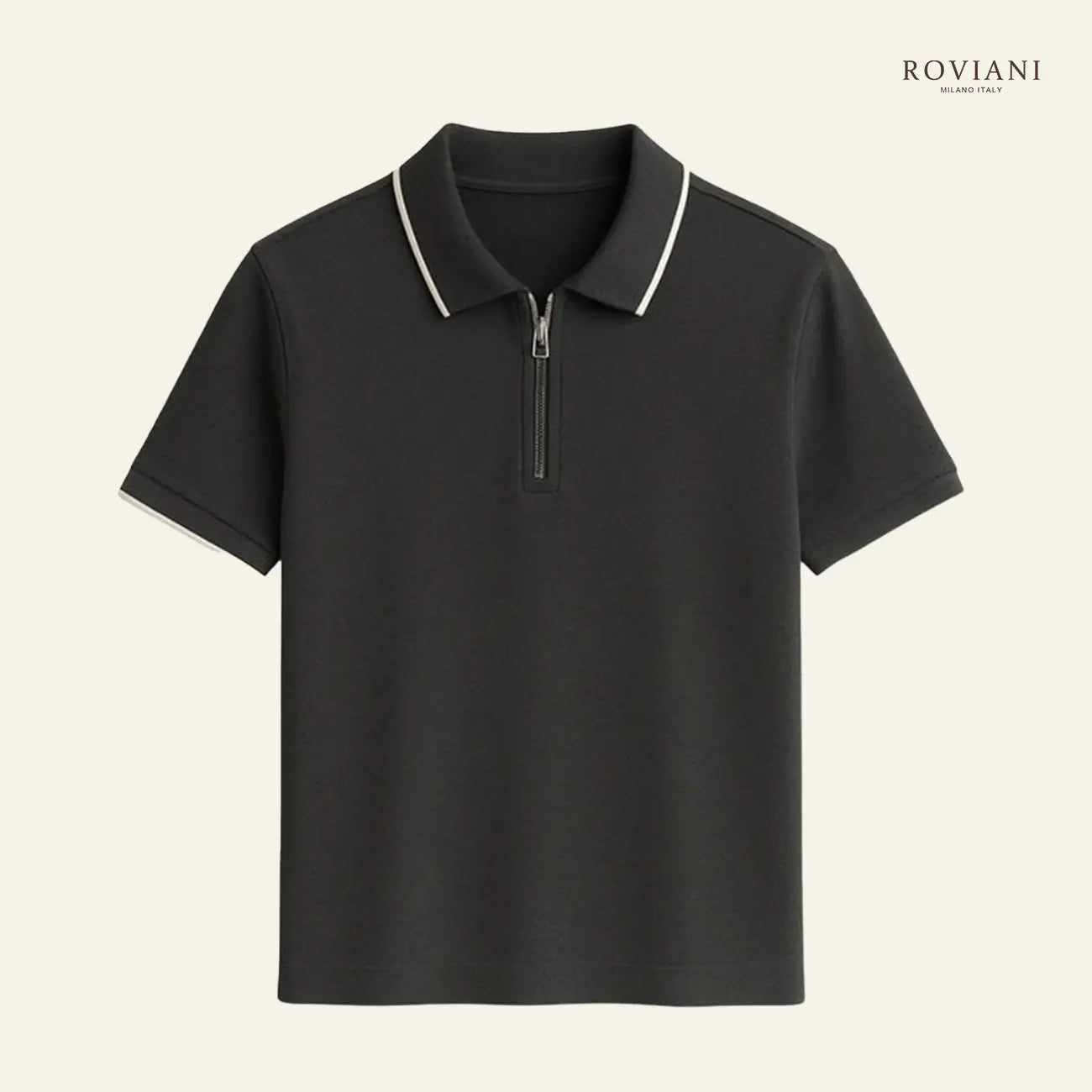 Milano OldMoney® Zip Polo Knit