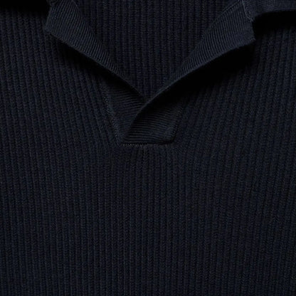 Maglione Uomo in Maglia con Colletto Sportivo