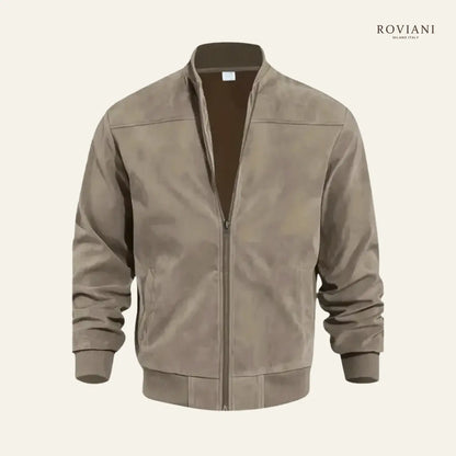 Giacca in Pelle Foderata Oslo Suede®