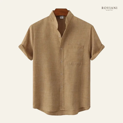 Camicia Maschile con Colletto alla Coreana®