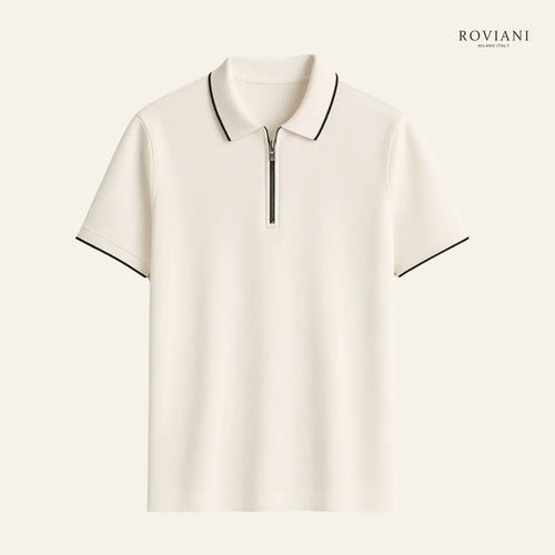 Maglia polo con zip Milano OldMoney®