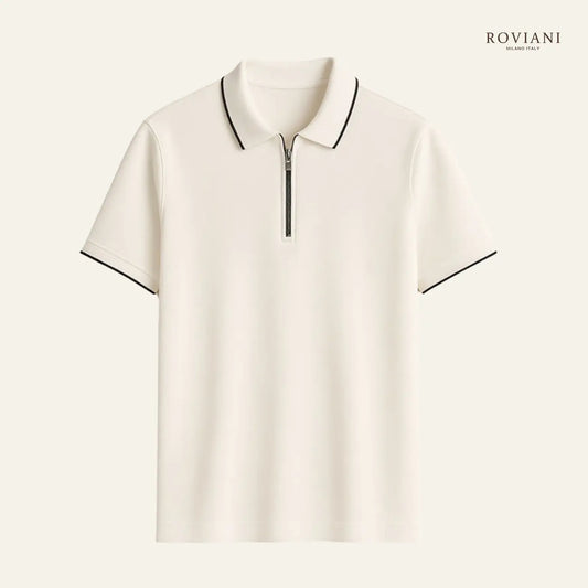 Maglia polo con zip Milano OldMoney®