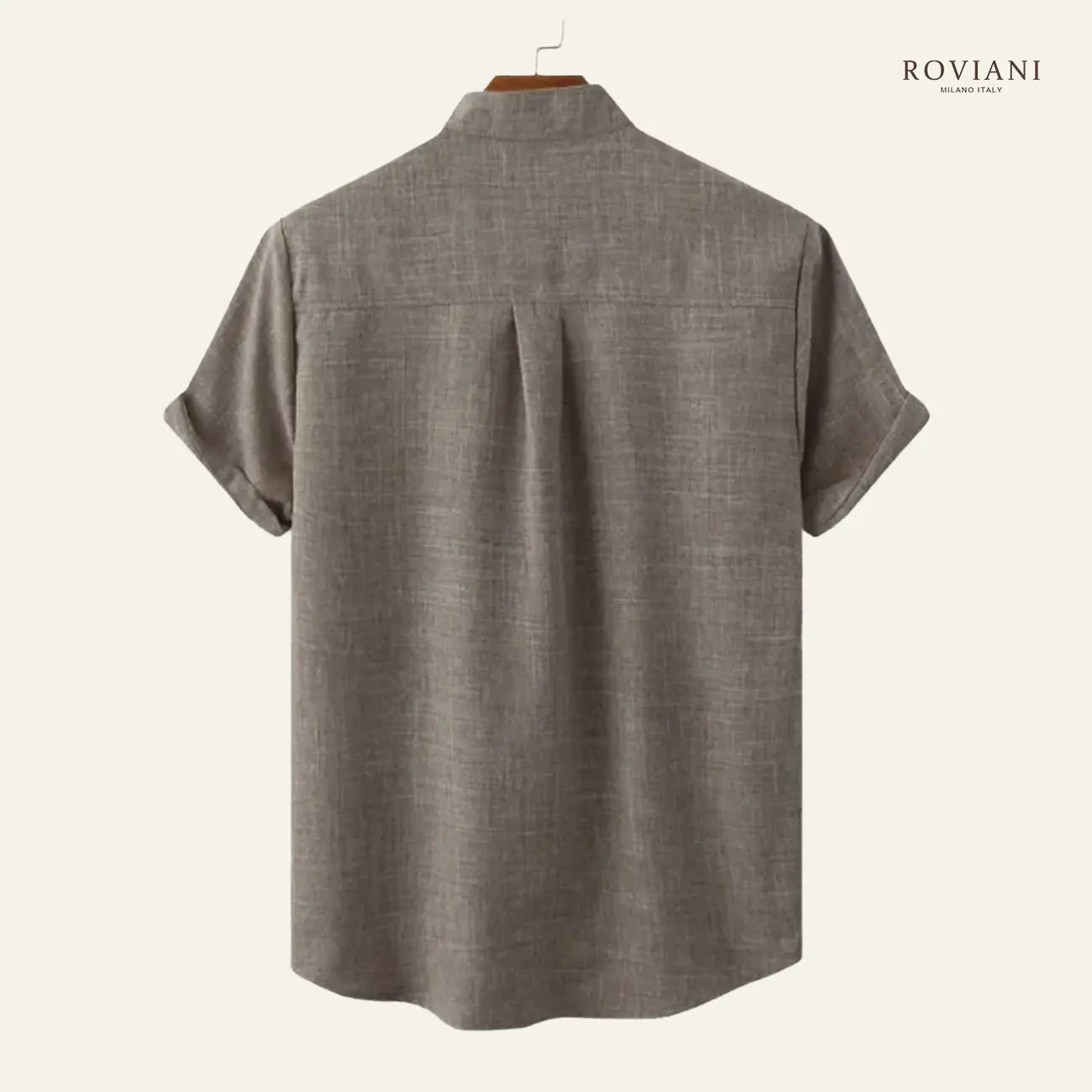 Camicia Maschile con Colletto alla Coreana®